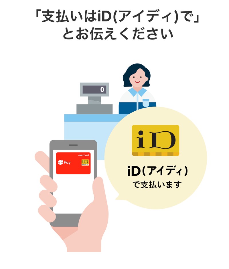 メルペイで電子マネー(iD)とは