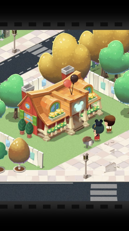ミッキーマウスをモチーフにした可愛い建物