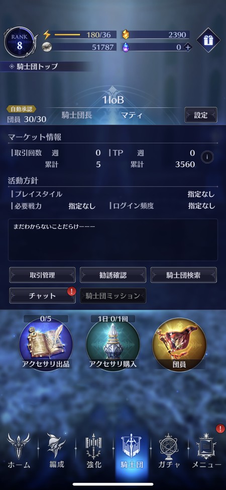 プレイヤー同士でアイテムの出品や購入が楽しめる