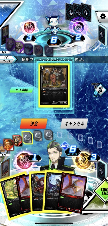 使用するマナ選択