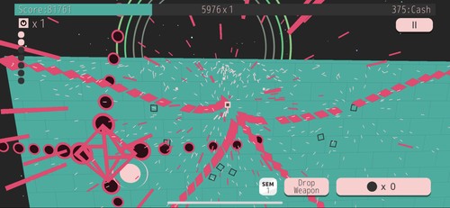 凄い弾幕が飛んでくる