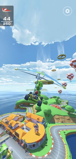 空を飛ぶキャラクター