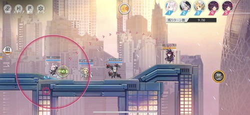 軌道を予測しながらひっぱる