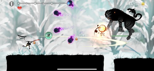際立つ斬撃アクション